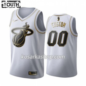 Dres Miami Heat Prilagođeni Nike 2019-20 Bijela Golden Edition Swingman - Dječji